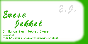 emese jekkel business card